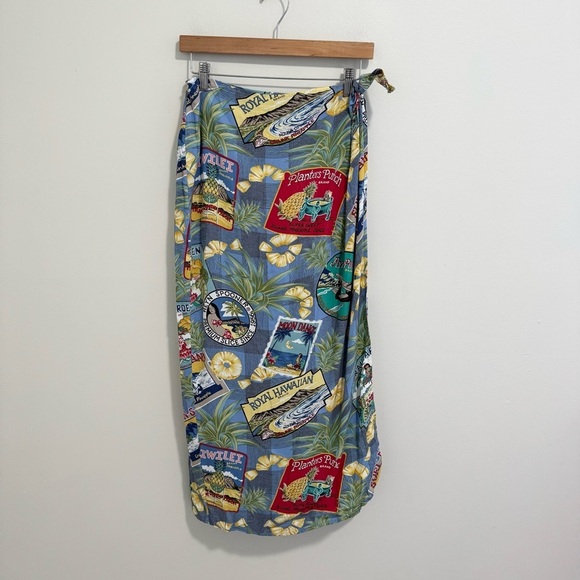 reyn spooner Dresses & Skirts - Reyn Spooner Tropical Hawaiian Pineapple Wrap Skirt
